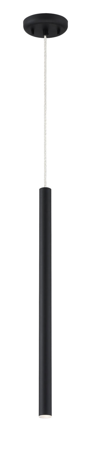 Forest 1 Light Mini Pendant in Matte black Finish
