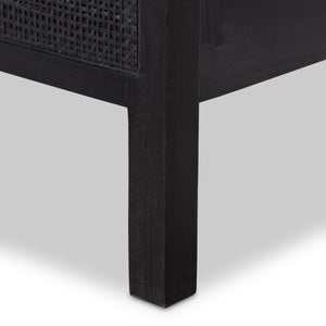 Sydney King Bed - Black Wash