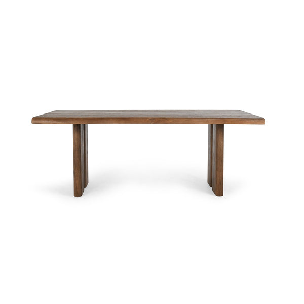 Holmes Solid Mango Wood Dining Table - Artisan Brown