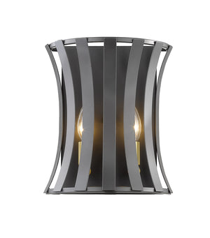 Geist 2 Light Wall Sconce in Bronze Gold Finish