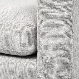 Denly II 92.5 X 38.25 X 34.5 Frost Gray Slipcover Three Seater Sofa