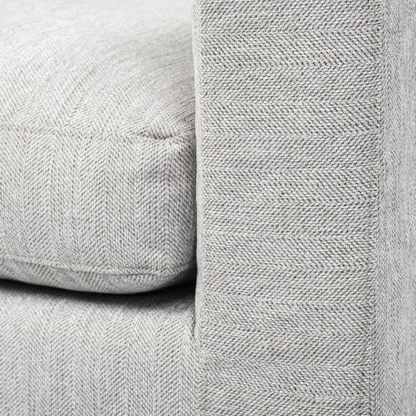 Denly II 92.5 X 38.25 X 34.5 Frost Gray Slipcover Three Seater Sofa