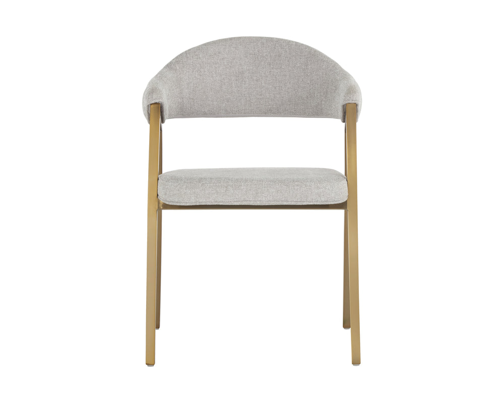 Burgos Dining Armchair - Belfast Heather Grey