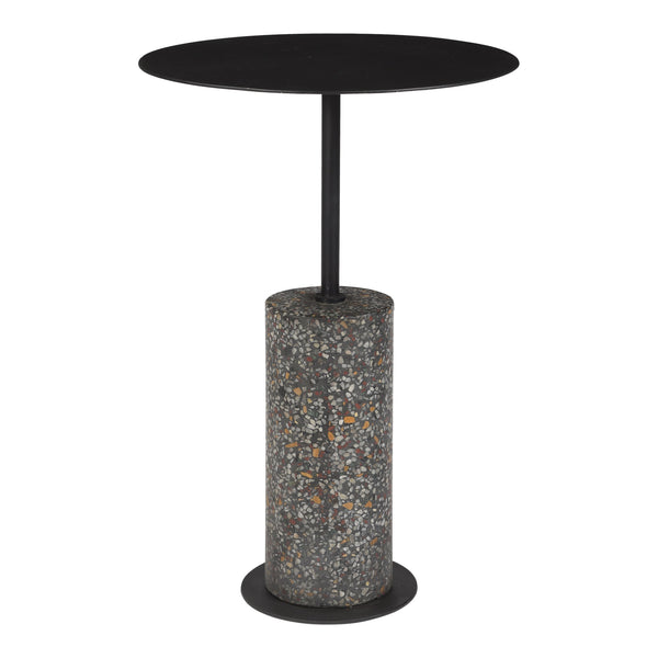 Moe's Lillith Accent Table Black Terrazzo Base