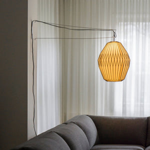 Origami Paper Lamp, 19"H