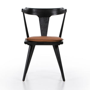 Ripley Dining Chair W Cushion In Black Oak