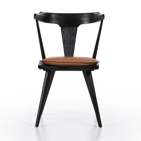 Ripley Dining Chair W Cushion In Black Oak