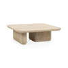 Vander Solid Wood Square Coffee Table with Rounded Corners
