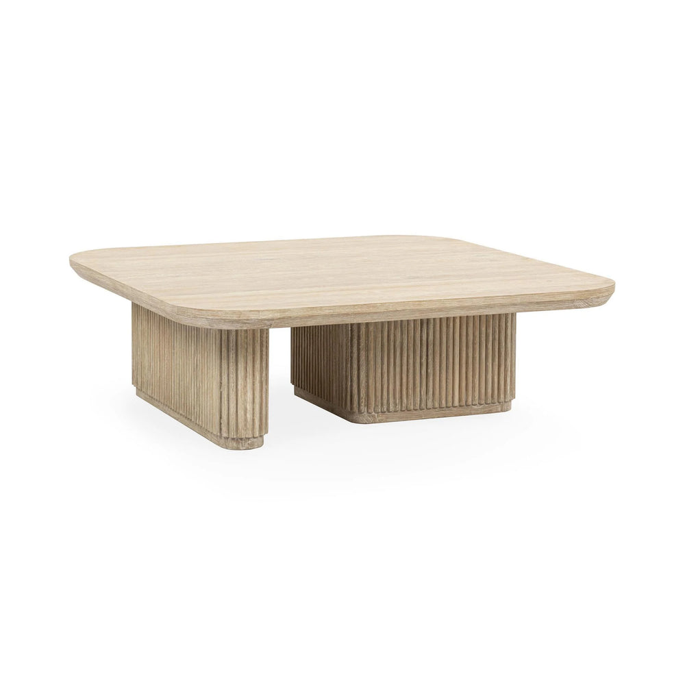Vander Solid Wood Square Coffee Table with Rounded Corners