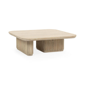 Vander Solid Wood Square Coffee Table with Rounded Corners