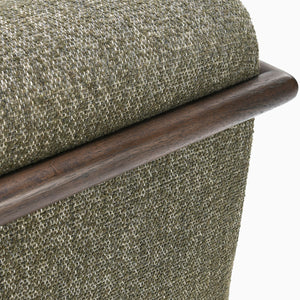 Lucia Upholstered Swivel Chair - Kale Green