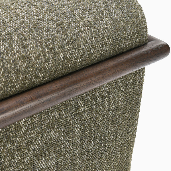 Lucia Upholstered Swivel Chair - Kale Green