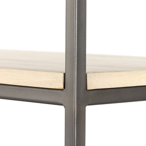 Trey Modular Wide Bookcase In Dove Poplar