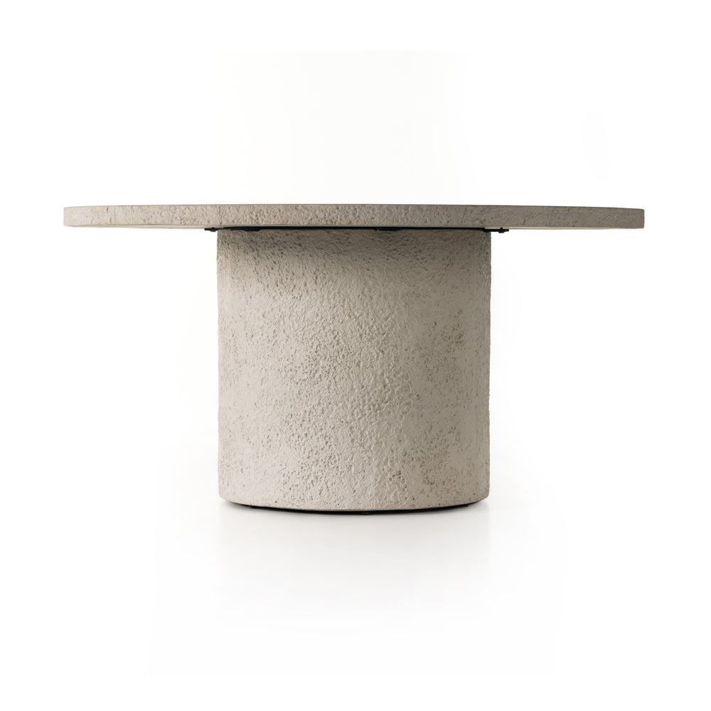 Otero Round Outdoor Dining Tbl 60 In White