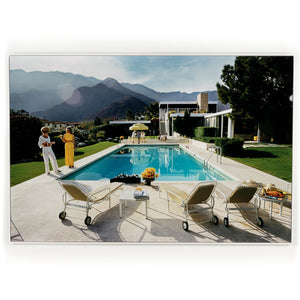 Palm Springs Pool (48" X 32") In Slim Aarons's Showcase In Photography Art