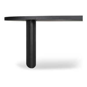Moe's William Dining Table Black with Herringbone Pattern