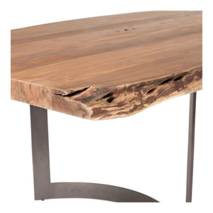 Moe's Bent Small Dining Table in Natural Acacia Wood