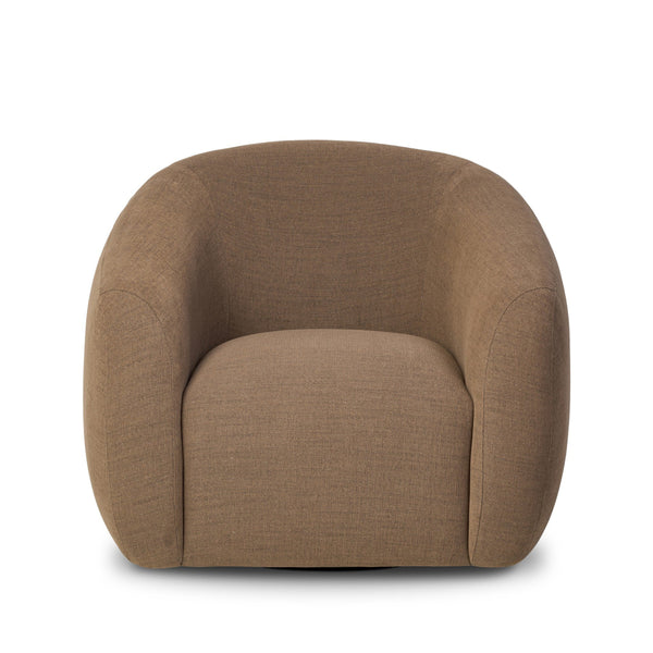 Channing Swivel Chair - Crypton Nomad Mushroom