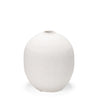 Karakum I Short White Textured Ceramic Vase