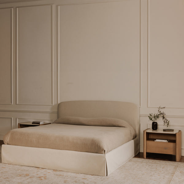 Moe's Joan King Storage Bed with Slipcover