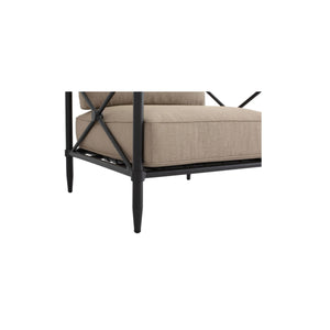 Willow Outdoor Accent Chair in Light Brown