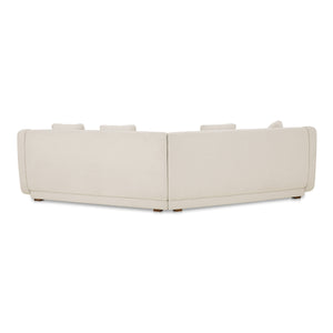 Moe's Fraser 2 Piece Modular Sofa Off White