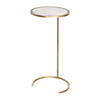 ROUND CIGAR TABLE GOLD LF