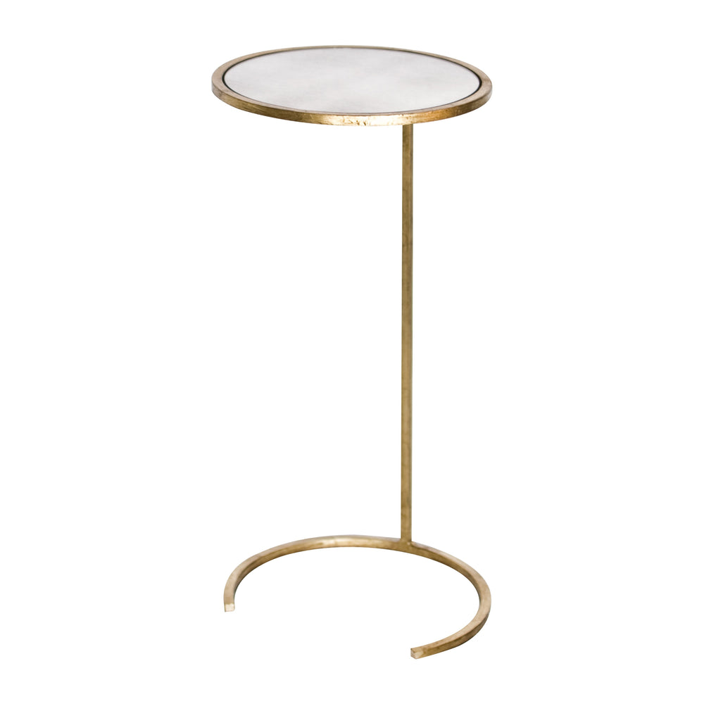 ROUND CIGAR TABLE GOLD LF