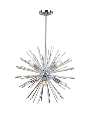 Sunburst  AC11443CH Chandelier in Chrome