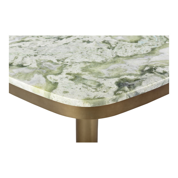 Celeste Cafe Table Green Onyx Marble & Brass