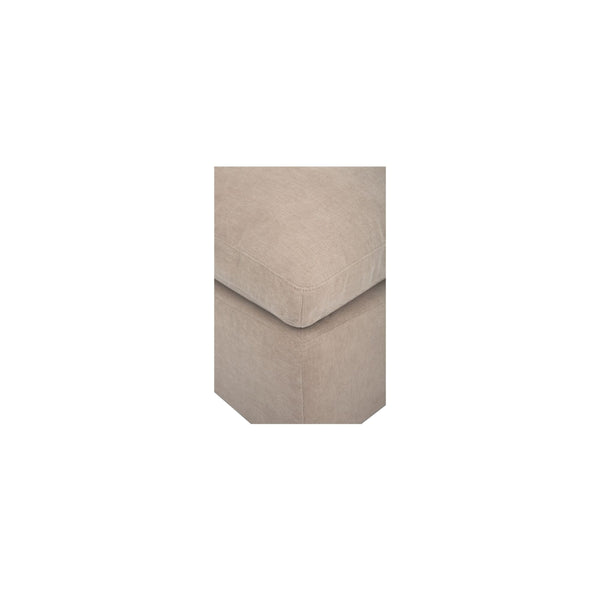 Moe's Cates Ottoman Pebble, Frameless Foam Design