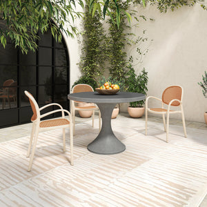 Soren Outdoor Dining Chair Set of 2 - White