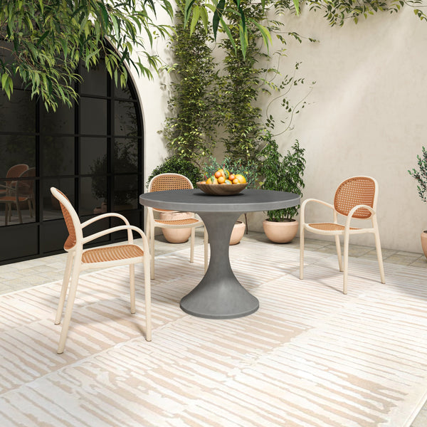 Soren Outdoor Dining Chair Set of 2 - White