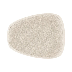Carlese Boucle Small Ottoman, Palladian Beige