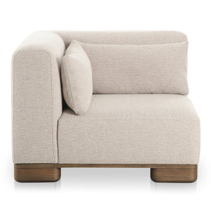 Moe's June Corner Chair in Oatmeal Beige