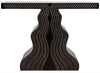 Ray Mahogany and Veneer Console in Pale with Light Brown Highlights