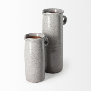 Frieda Small Freckled Gray Ceramic Jug