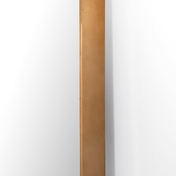 Georgina Floor Mirror In Polished Brass