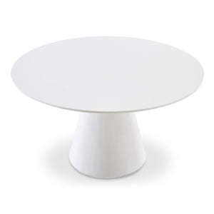 Otago 54" Round Dining Table in White