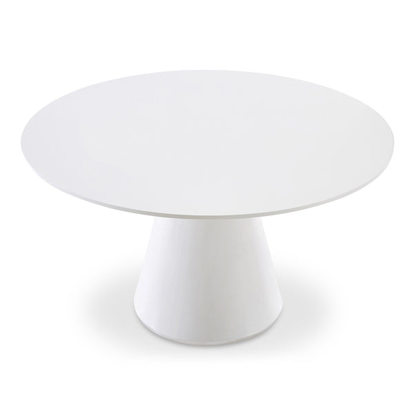 Otago 54" Round Dining Table in White