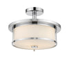 Savannah 2 Light Semi Flush Mount in Chrome  Finish