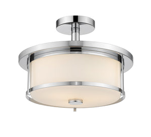 Savannah 2 Light Semi Flush Mount in Chrome  Finish