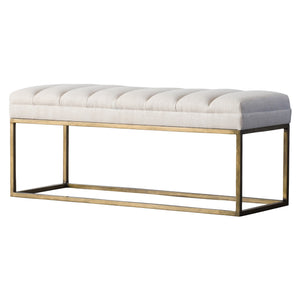 Darius Fabric Bench In Shortbread
