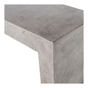 Moe's Lazarus Outdoor Bench in Dark Grey