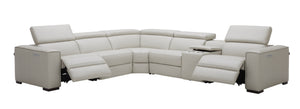 Killian Motion Sectional in Silver Grey