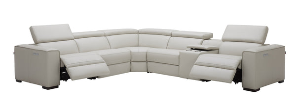 Killian Motion Sectional in Silver Grey