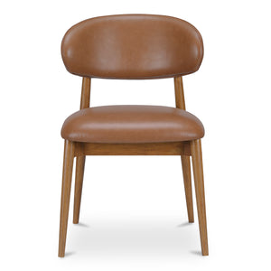 Moe's Ellie Dining Chair Brown Leather
