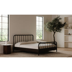 Moe's Vivian King Bed in Dark Brown
