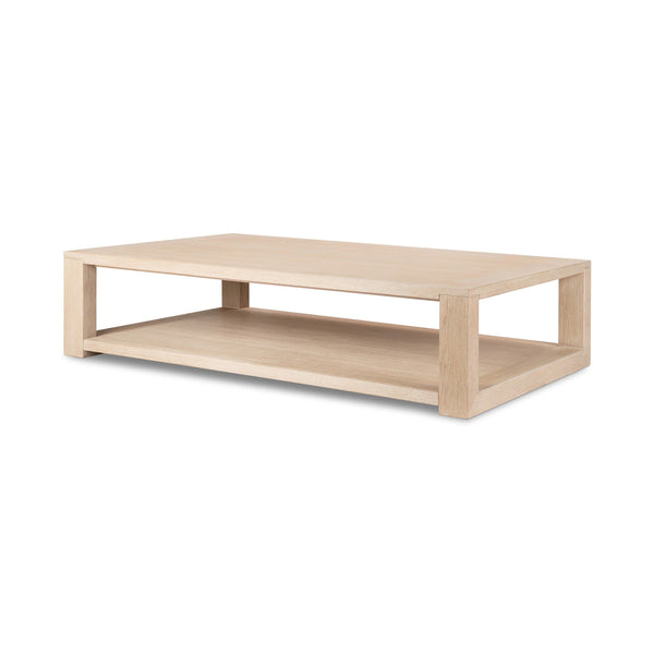 Thomas Coffee Table - Bleached Oak Veneer