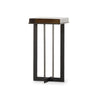 Giselle End Table In Amber Cast Glass